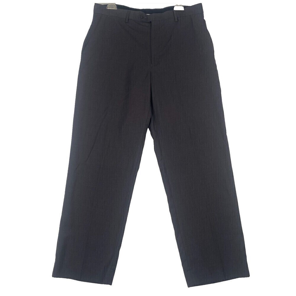 J Ferrar Slim Fit Men's Dress Pants Size 36/30 Gray Slacks Casual Machine Wash